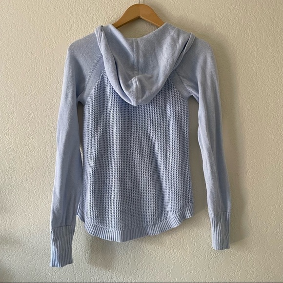 Athleta Outlands Zip Up Waffle Knit Sweater - Picture 4 of 5